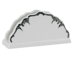 Lenardi 666-403 Салфетница 14,5х11,5х5,5 см ARGENTO в под.уп.(х36)Фарфор