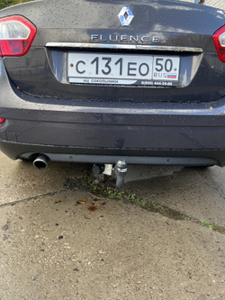 Фаркоп для Renault Fluence 2009-2015 Тип шара: A. Нагрузки: 1250/75 кг, RN 09