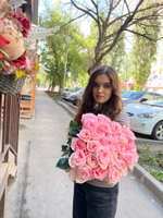 25 нежно-розовая пионовидная роза Пинк Охара (Pink O’Hara)/Цветы луны