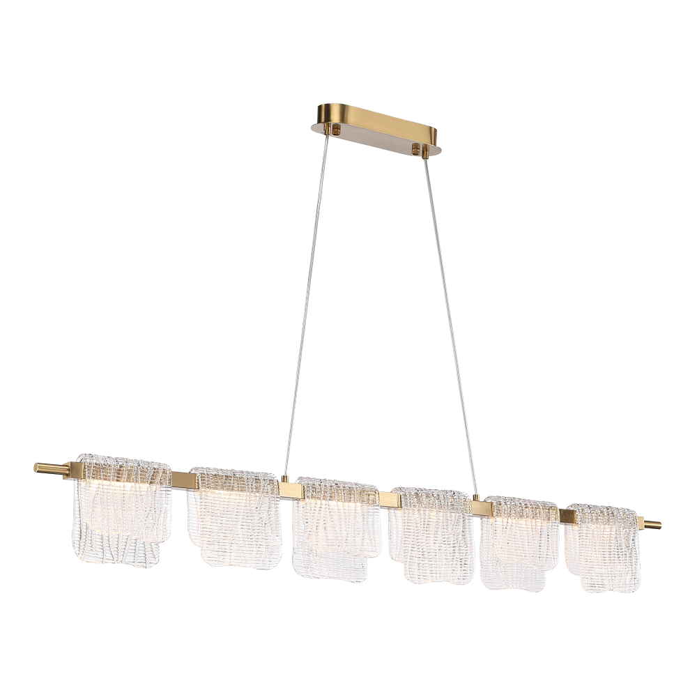 Светильник светодиодный, золотистый, прозрачный, LED, 36