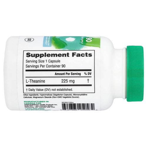 Organika, L-Theanine, 225 mg, 90 Vegetarian Capsules