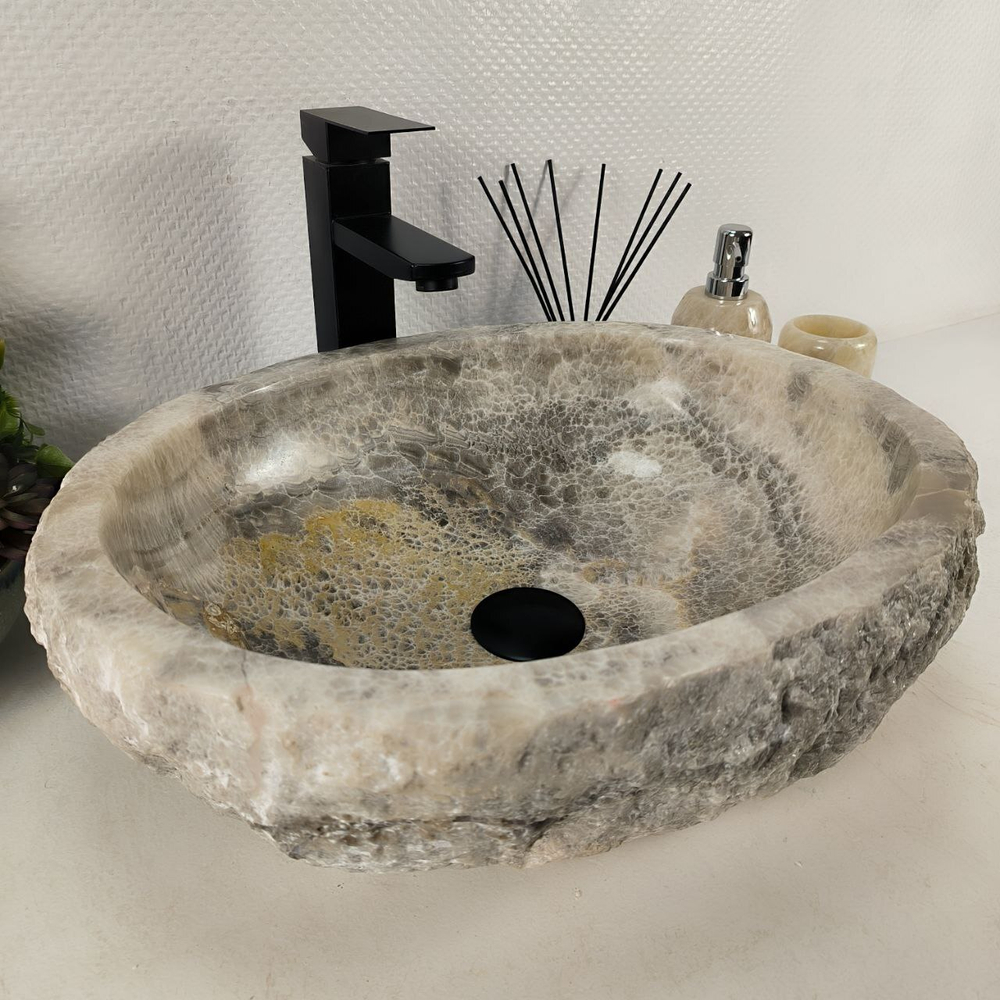 Раковина из оникса Erozy Grey EO-64607 48*38*16 0183
