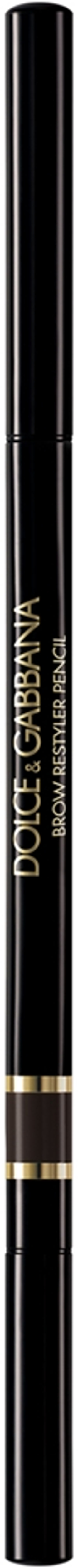 Dolce&Gabbana Classic Brow Restyler Pencil - Карандаш для бровей с щеточкой оттенок 06 Naturally Black - Warm Black Brown, 0 g