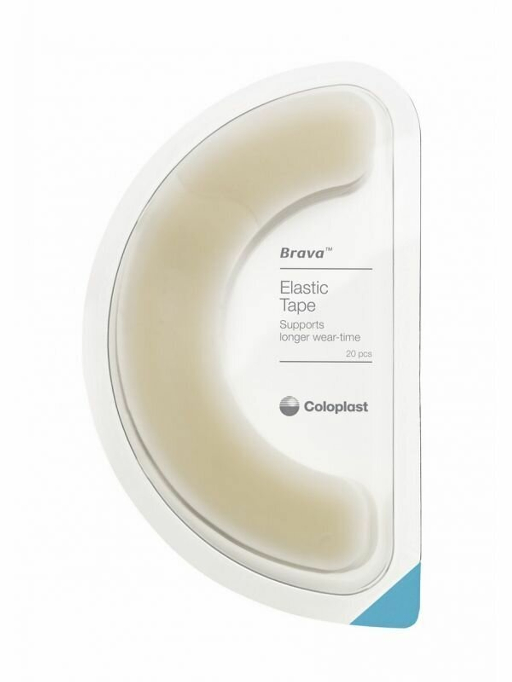 10 шт. Эластичная пластина-полукольцо Brava® Coloplast для дополнительной фиксации калоприемников