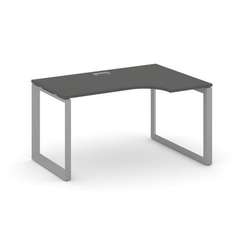 Style Project Стол рабочий эргономичный SN-59O.SPA-002(R) Антрацит/Металл Серый/Серебро Заглушка 158