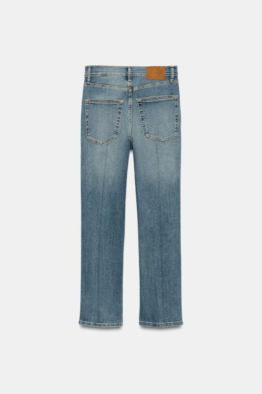 ZARA ДЖИНСЫ BOOTCUT СО СРЕДНЕЙ ПОСАДКОЙ — ZW COLLECTION, СИНИЙ