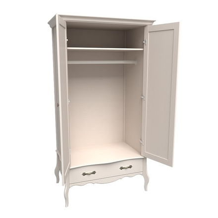 Шкаф 2х дверный «Прованс» бежевый воск/антик