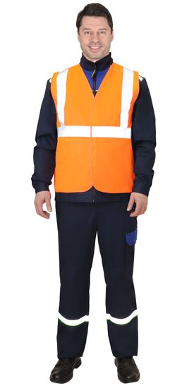 Жилет сигнальный 1.3 кл., СОП (оранжевый)