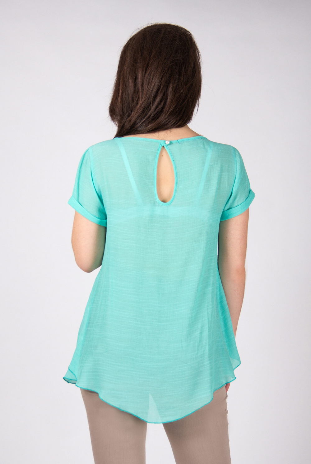 Туника для беременных из тонкой жатой вискозы с пайетками на размер 46,50