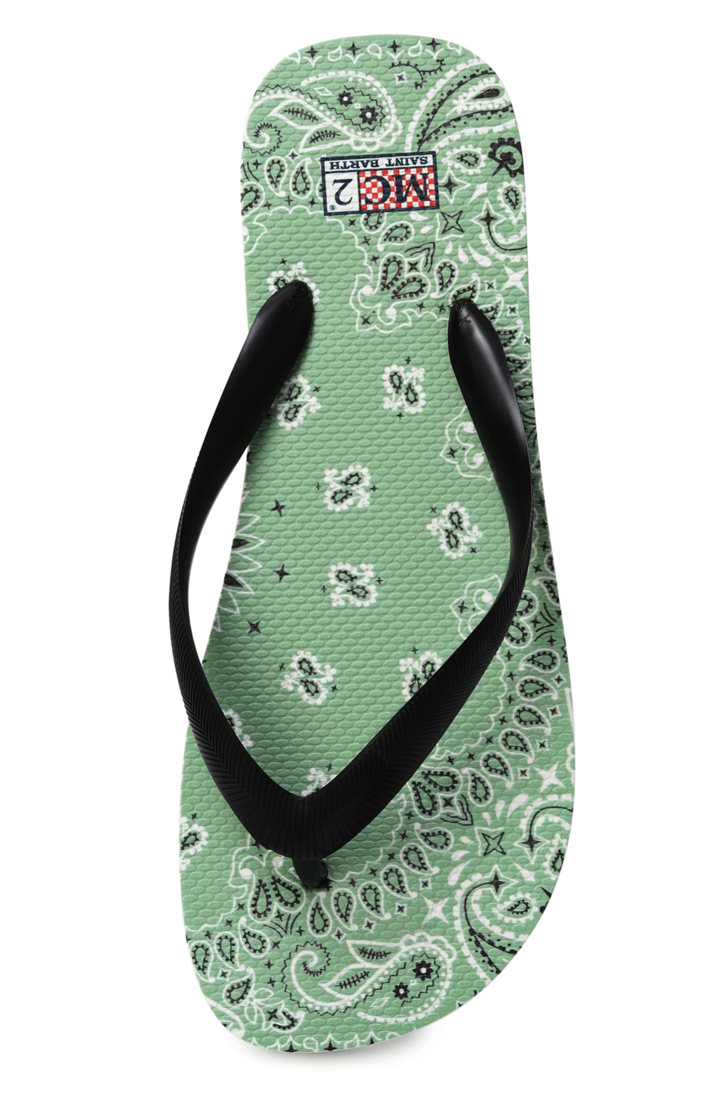 Шлепки MC Saint Barth ALMA Bandana зеленый