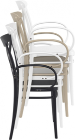 Кресло пластиковое Siesta Contract Cross XL, оливковый