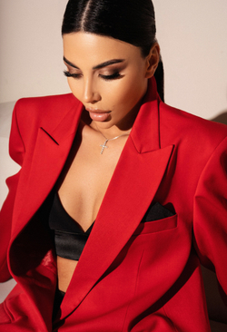 Топ - лиф комбинированный атласом на молнии