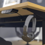 Письменный стол с регулировкой по высоте - IKEA MITTZON/МИТТЗОН ИКЕА, 120х60х62-126 см, черный/светло-коричневый