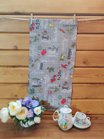 Набор кухонных полотенец, 3 шт , 45х60 см , рогожка