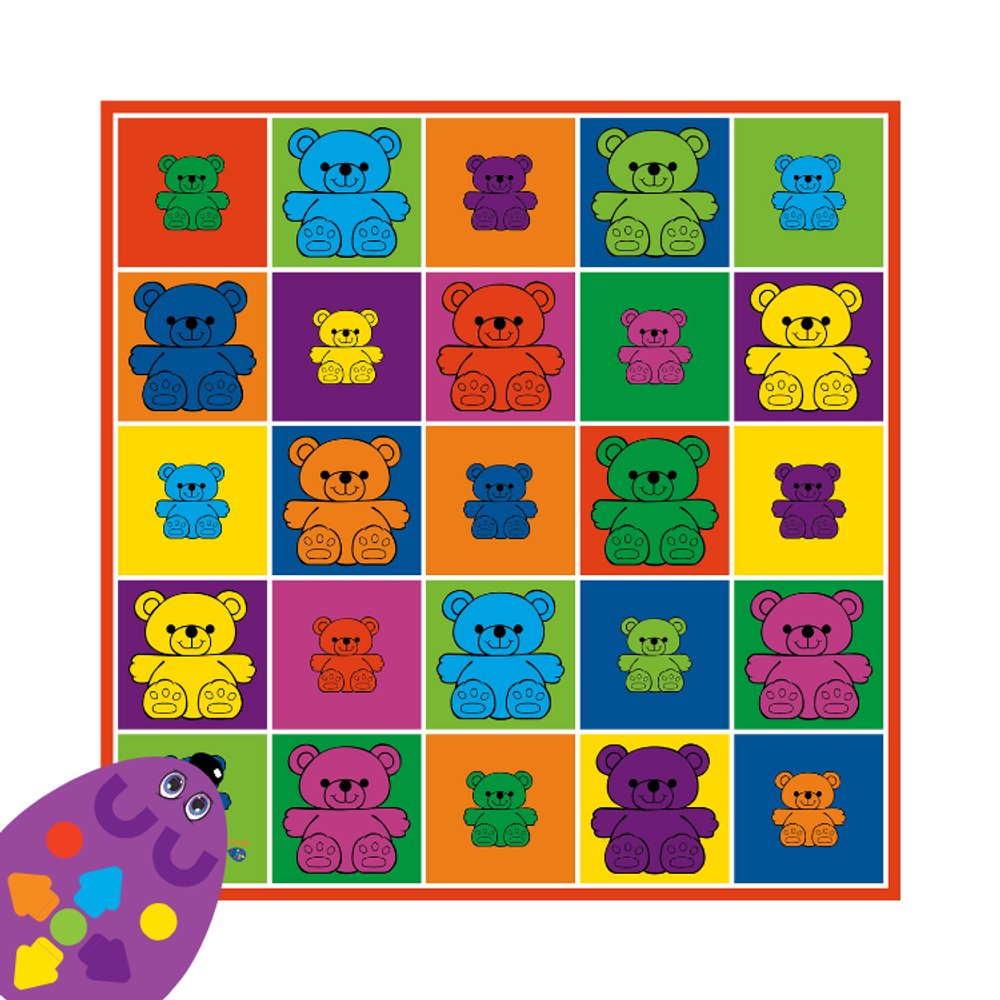 Тематическое поле "Семейка медведей. Цвета" RM1005