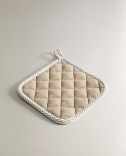 ZARA HOME ПРИХВАТКА ИЗ ХЛОПКА, СЕРОВАТО-КОРИЧНЕВЫЙ