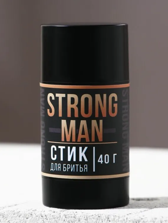 Стик для бритья Strong man 40 г, аромат мужской парфюм