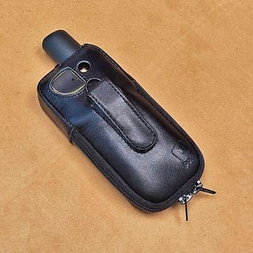 Чехол для Garmin GPSmap 67 кожаный зажим (02-132)