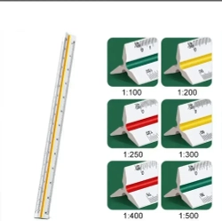 линейка визирная, масштабная линейка