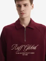 Толстовка Ruff Global Halfzip Sport Jacket Burgundy