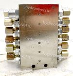 SSV-12-K - Питатель для прогрессивных систем смазки с рабочим давлением 300 бар, количество выходов 12, максимальная доза 0,2 мл/цикл, под электрический индикатор