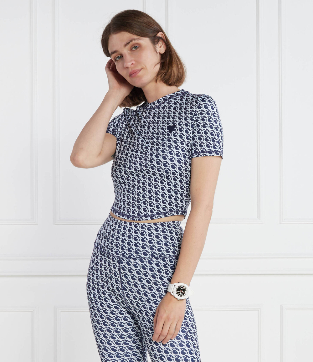 Футболка LOGOMANIA GUESS ACTIVE - темно-синий (V3GP18 MC03W)