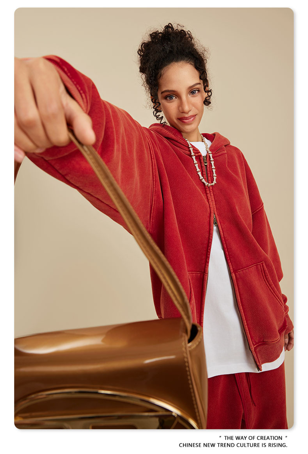 Женский американский модный брендовый костюм с эффектом потёртости и капюшоном,бархатная толстовка с двойной молнией