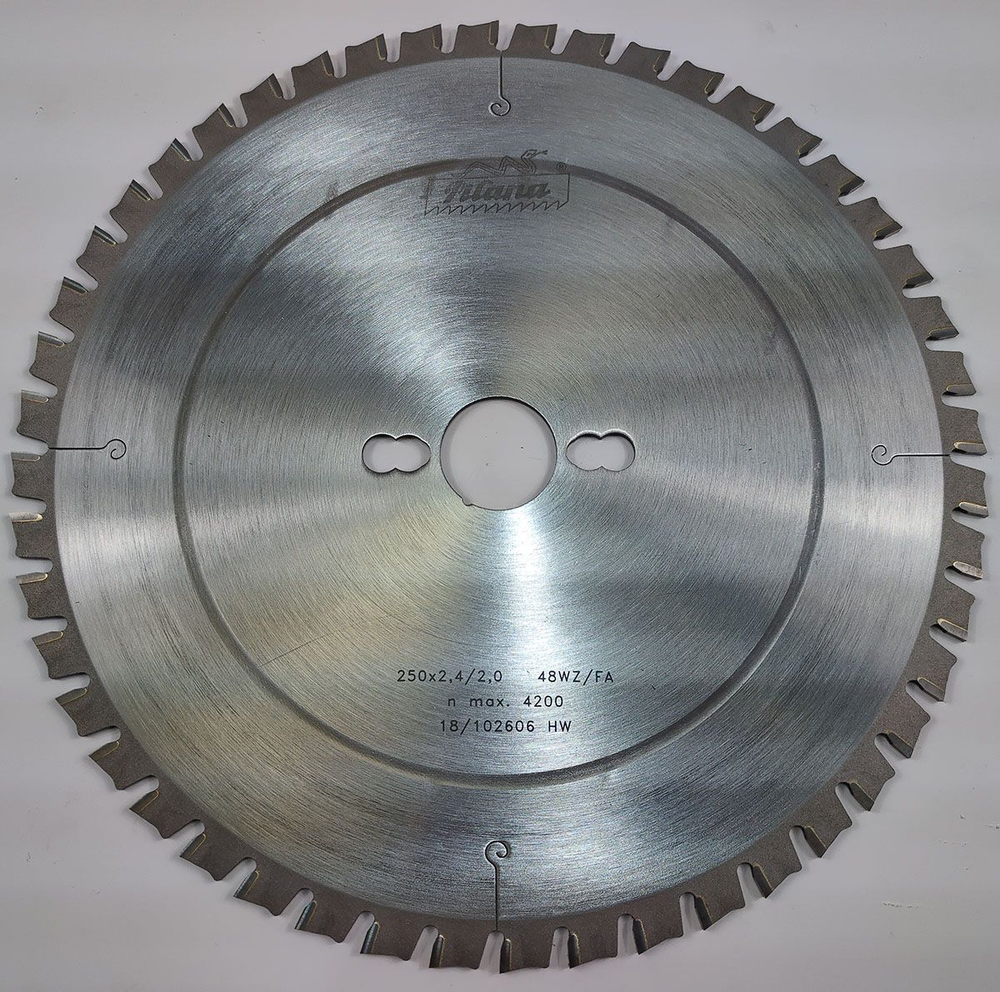 Пила дисковая TCT "Pilana" 250x2.4/2.0x30 z48 88 WZ/FA