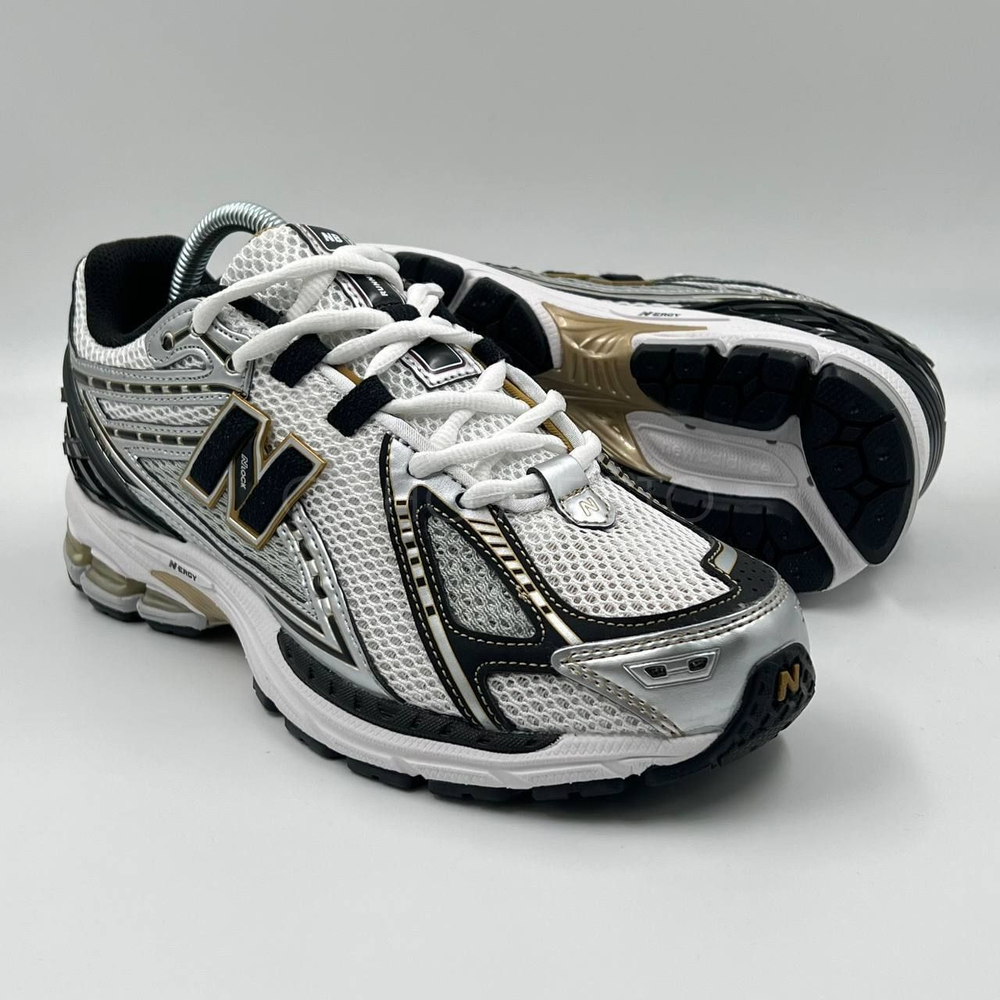 New Balance R White Metallic Gold