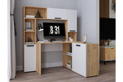 Полка навесная 1200 Квартет-13, дуб крафт/белый