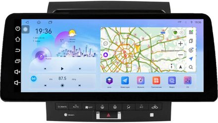 Магнитола для Toyota Land Cruiser 200 2007-2015 (климат на ШГУ, рамка 10) - FarCar монитор 12.3" 2K QLED на Android 14, TS10, CarPlay, 4G SIM-слот