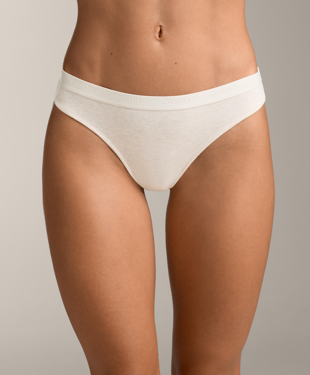 OYSHO Набор из 5 пар классических трусов из хлопковой смеси, лиловый