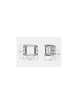 Светодиодные фары рабочего света AURORA 102x76 мм 40W LED