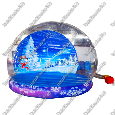 Надувная прозрачная сфера для декораций "Шоу-шар", 4*4*3 м