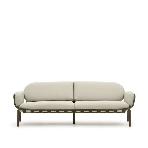 Joncols 3-местный алюминиевый диван зеленого цвета 225 см