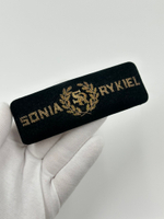 Заколка из чёрного бархата Sonia Rykiel