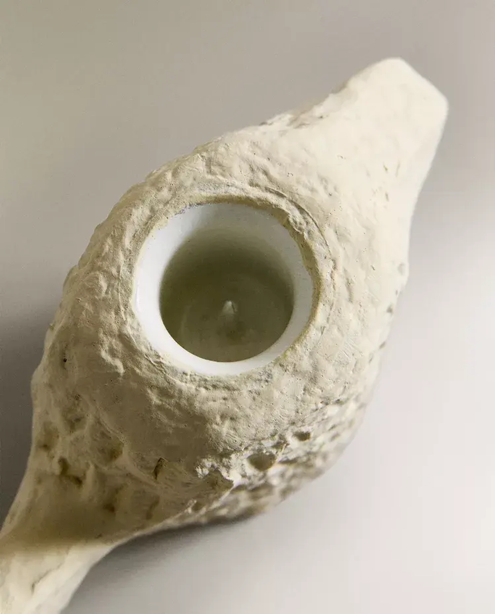 ZARA HOME ПОДСВЕЧНИК В ФОРМЕ РЫБКИ, ЭКРЮ