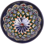 Пиала большая 11*5,5см синяя Риштанская Керамика