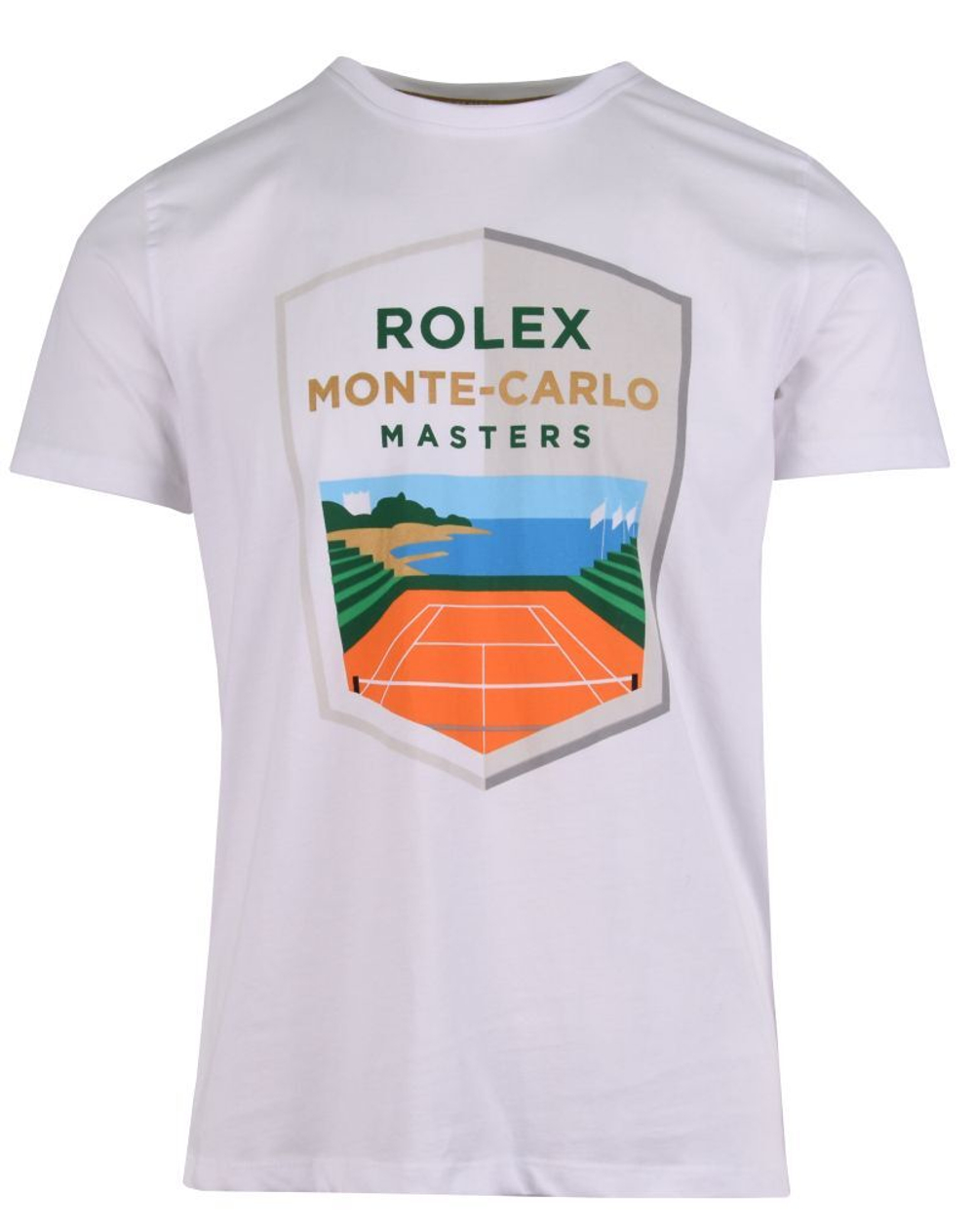 Мужская теннисная футболка Monte-Carlo Rolex Masters Logo - белый