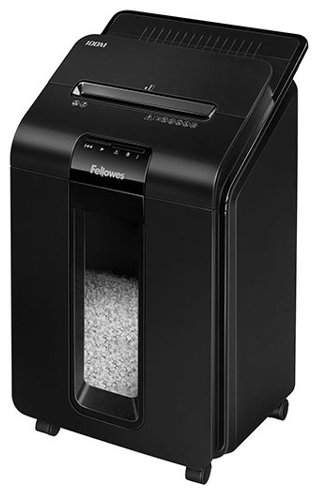 Уничтожитель документов Fellowes AutoMax 100M черный