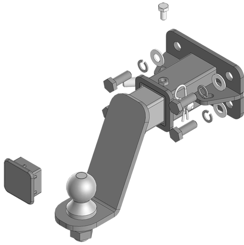 Фаркоп Motodor под квадрат на Haval H5 2023- (паспорт и сертификат в комплекте)(без электрики) арт.93123-E