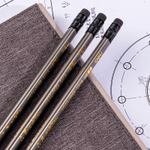 Карандаш DELI "EnoVation", НВ, трехгранный корпус, пластик, с ластиком, ассорти