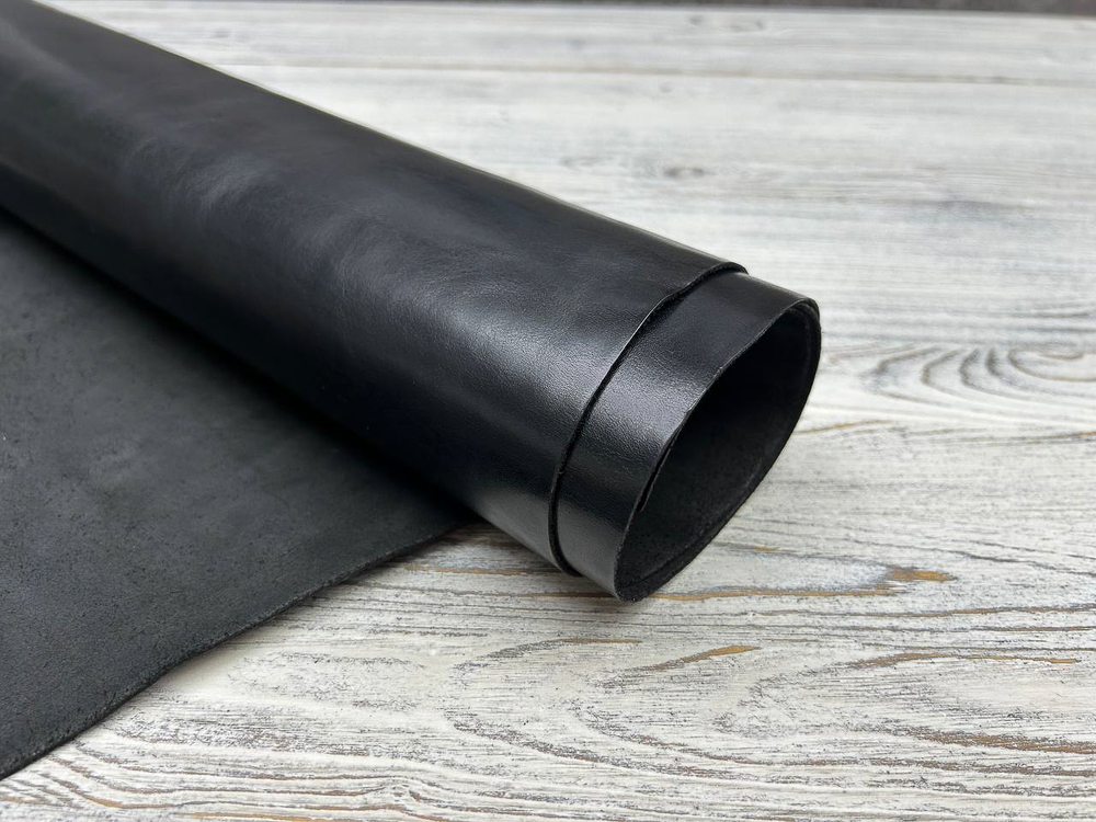 Juppiter Nero (1,4-1,6 мм), цв. Черный, натуральная кожа