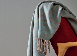 Плед 130x170 Blanc des Vosges Cosy Celadon Франция