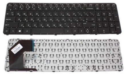 Клавиатура для ноутбука HP 15-b, 15-b100 (Плоский Enter. Черная,без рамки)