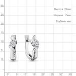 941818 Серьги из Золота с бриллиантами из коллекции "Elegance"