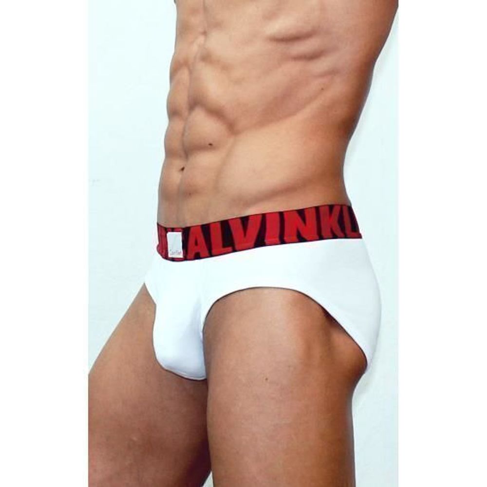 Мужские трусы брифы белые Calvin Klein X Word White CK00393