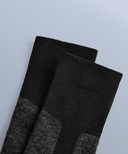 Oysho Длинные лыжные носки из смеси шерсти WOOLMARK®, черный