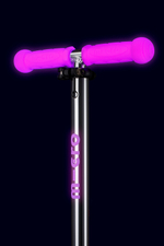 Самокат Mini Micro Deluxe Glow (светящийся) LED морозный розовый