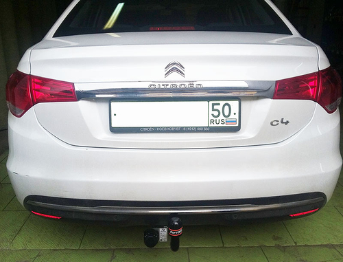 Фаркоп Avtos на CITROEN C4 (2013-)(паспорт и сертификат в комплекте)(без электрики)CN 01